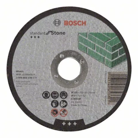 Cutting disc for stone 125x3.0x22.23mm BOSCH, 2608603178