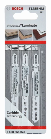 Figūrzāģa asmeņi Expert Laminate Clean T128 BHM 3gab/iep BOSCH 2608900542