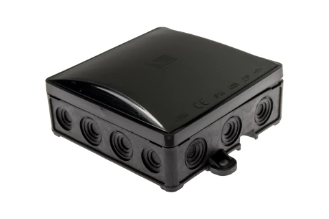 Nozarkārba virsapmetuma melna UV 95x95x40mm IP54