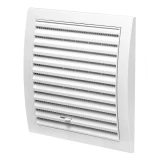ventilation grille plastic, 190x190mm, adjustable