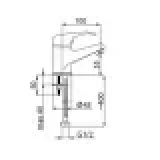 Maisītājs izlietnei Optima-18 O80008 Rubineta