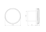 Электровентилятор E-EXTRA, ø125mm c крышкой, шариковым подшипником