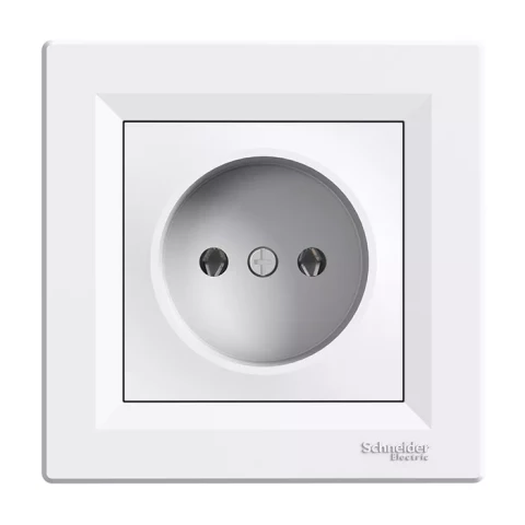  ASFORA white socket with frame