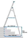 KRAUSE 1.95m 5 steps Stabilo professional telescopic ladder