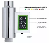 Счетчик воды для измерения температуры и расхода, Duschy 920-91