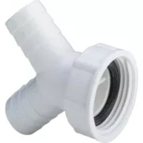 109530 Viega sifona dubult pieslēgs , plastmasa, balts