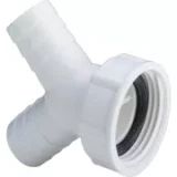 109530 Viega sifona dubult pieslēgs , plastmasa, balts