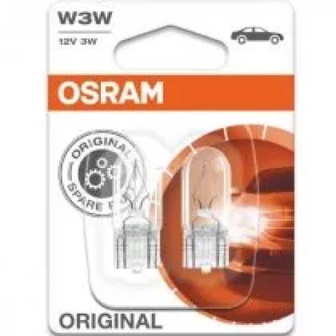 OSRAM 2821 3W 12V  W2.1x9.5d Lamps with glass wedge bases for cars