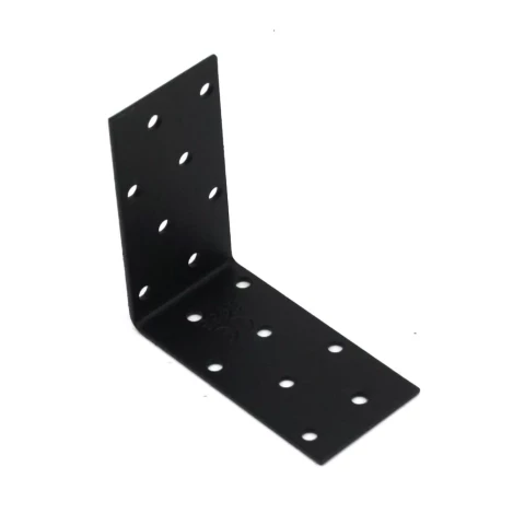 Stūra leņķis C 80x80x40x2.0mm, melns