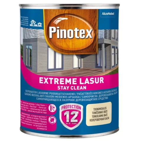 Pinotex EXTREME LASUR 1L Лазурное деревозащитное средство