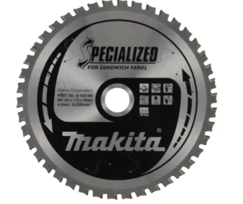 Пильный диск 165x1,75x20 мм 0° T42 для сэндвич-панелей MAKITA B-63149