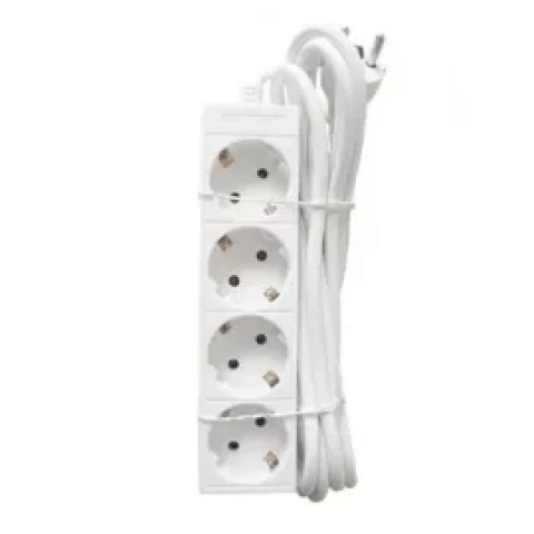 Pagarinātājs ar zemējumu 4 kontaktligzdas 1,5m 3x1mm2