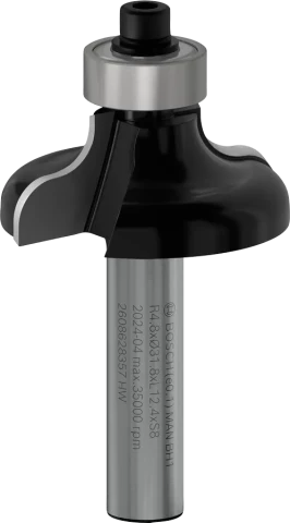 Кромочная фреза HM R=4.8 мм, длина 14 мм, хвостовик 8 мм, Bosch (2608628357)