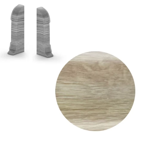 Grīdlīstes NGTKD4 PVC kabeļiem  nobeigumi, ozols vasaras