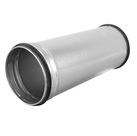 Garais gaisa vada-fasondaļas savienojums metāla, Ø125mm, 0.3m, ar gumijām