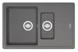 FRANKE Fragranīta izlietne Basis BFG 651-78 780x500cm pelēka ar ventili 3 1/2" 114.0301.367