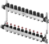 Uponor kolektors Vario S ar plūsmas mērītājiem FM, 10xG3/4", 1140841