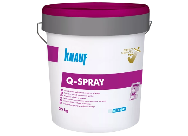 Knauf Q-SPRAY 25kg Gatavā špakteļmasa