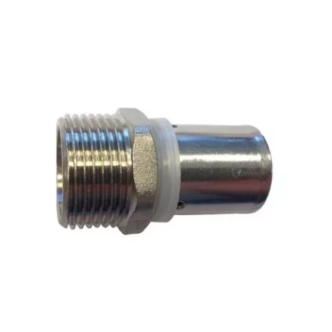 Presējama pāreja D25x1/2" ar ārējo vītni daudzslāņu caurulēm