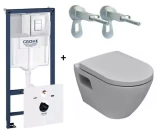 GROHE WC toilet SEREL with SC lid, frame 1130mm, Skate Cosmo chrome flush plate (39468000)