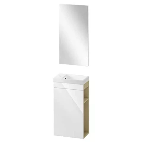 Cersanit skapītis ar izlietni  + spogulis SMART COMO 40  S801-038-EX1,SET 228