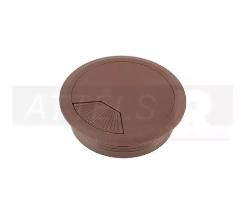 Kabeļkanāls galdam D-60mm brūns