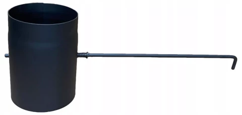 Caurule ar šīberi 180 melna