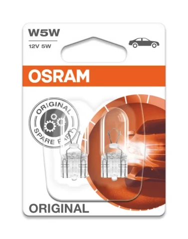 OSRAM 2825 5W 12V  W2.1x9.5d Lamps with glass wedge bases for cars