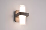 Outdoor wall light TRIO LIMEIRA LED SMD 2x3.5W 2x380lm 3000K IP44 black matte R24266232