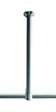Потолочная поддержка для душевх штанг Ø28mm, 56см,хром
