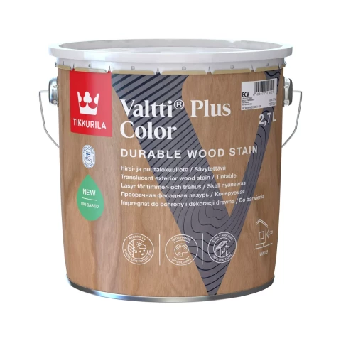 Tikkurila VALTTI Plus Color ECV 2.7L Koksnes aizsargpārklājums puscaurspīdīgs