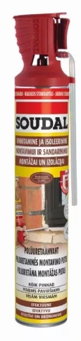 Soudal PU Foam Yellow 750ml Montāžas putas