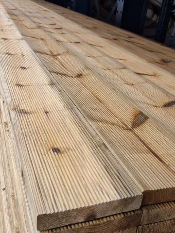 Terases dēlis 28x145x4200mm impregnēts brūns