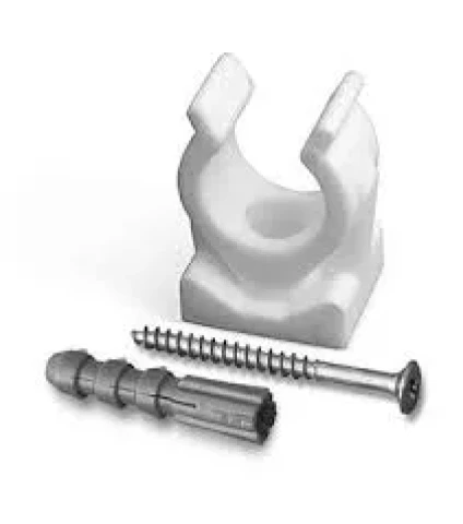 держатель трубы ( белый ) 22mm. 10 шт пакет