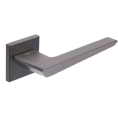 Universal Flash Slim door handle, square rose, graphite