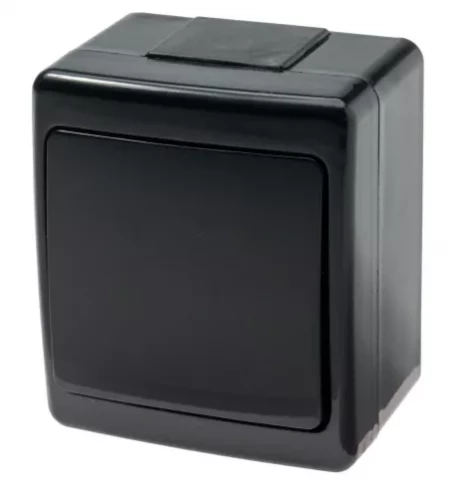 Наружный выключатель, черный,Beta  IP44, УФ стойкий