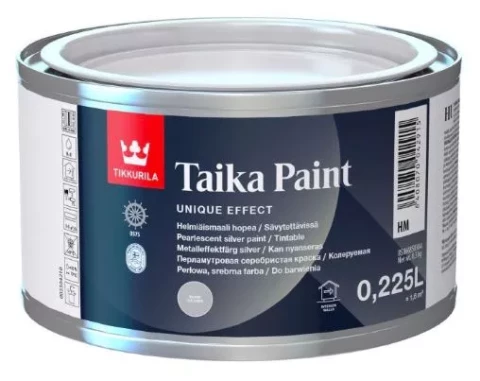 Tikkurila TAIKA HM 0.225L Silver paint for a pearlescent effect