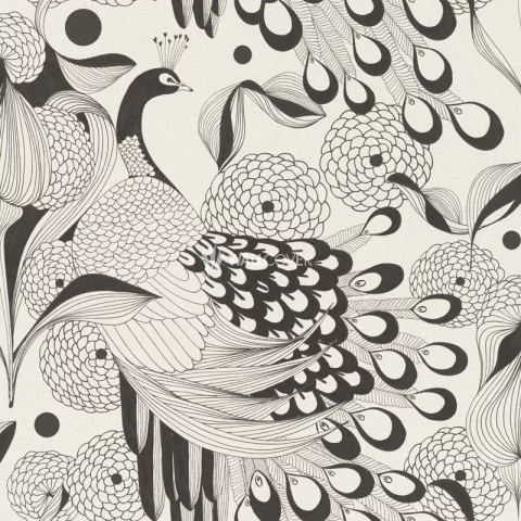 Tapetes Rasch 537529 0.53x10m Club Botanique/raksts