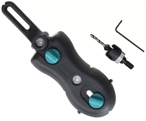 Wolfcraft 6960000 Deck Board Drilling Guide with Screw Starter
