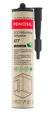 Penosil ECO Mounting Adhesive 677 290ml Sustainable acrylic adhesive for interior work