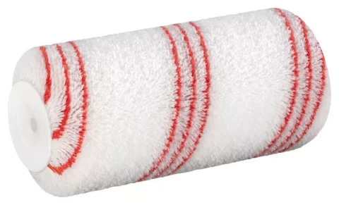 Полиамидный сменный валик WallStar, 18см, D54, 3 красные полоски