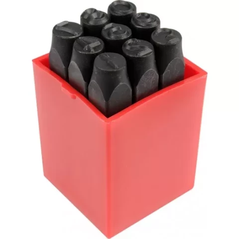 NUMBER STAMP 8mm, 9 pcs