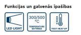 Akum. Celtniecības fēns GHG 18V-50 b/a un lādētāja BOSCH 06012A6500