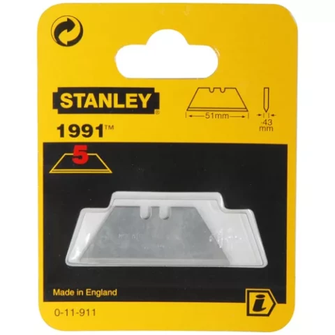 Stanley 0-11-911 1991B Knife Blades Standard - 5 Pack