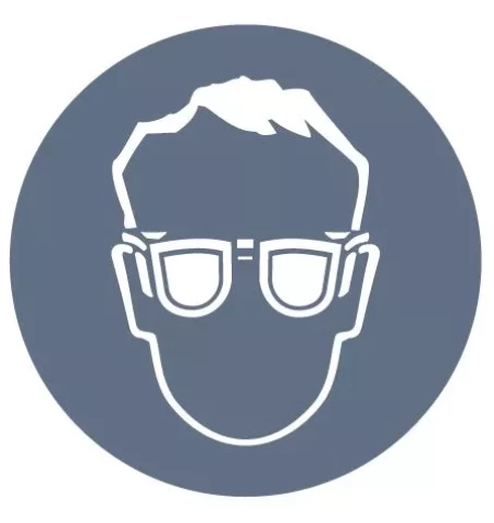 Uzlīme  Jālieto aizsargbrilles  d15