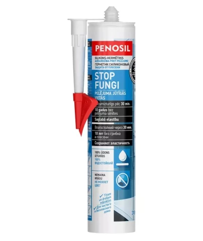 Penosil STOP FUNGI Silicone Sealant 310ml Transparent