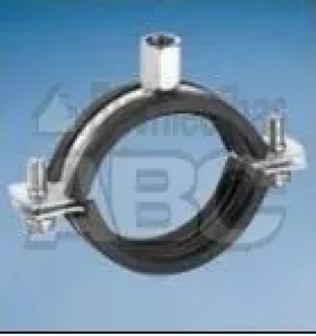 Cauruļu stiprinājums metāla ar gumiju 3/8" (15-19mm) + skrūve,dībelis