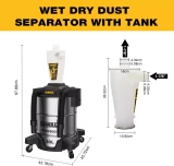 Stainless steel dust separator, 38L, DeWALT DXVCS003