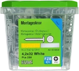 Монтажный шуру Essve 4.2x32 белые 250шт/уп, 573632