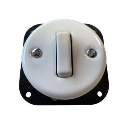 FENDE slēdzis 1-polu Z/A keramisks balts